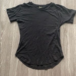 Madewell Whisper Cotton Basic Black Tee-Shirt